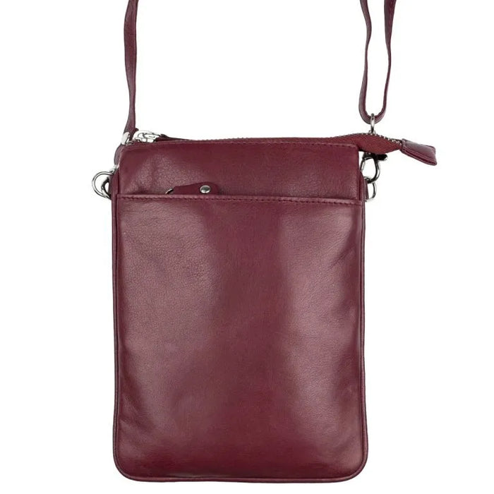 A. Eriksson nahkainen pikkulaukku Helinä Q viinin punainen