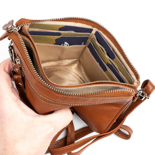 Nahkalaukku Heli A. Eriksson ruskea