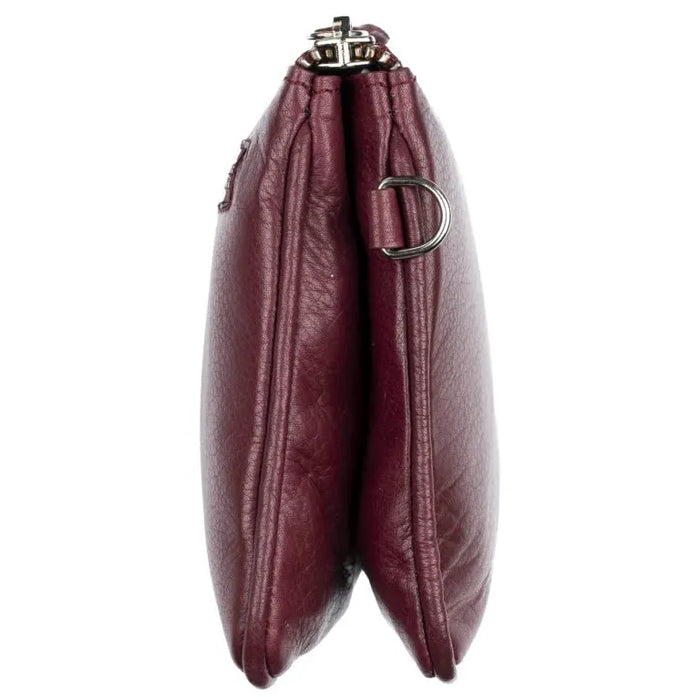 Nahkalaukku Heli A. Eriksson viinin punainen