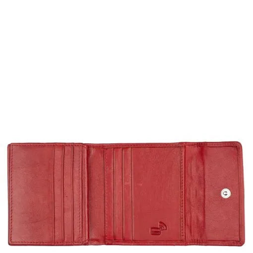 Nahkalompakko Hilma A. Eriksson punainen