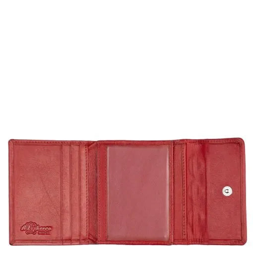 Nahkalompakko Hilma A. Eriksson punainen