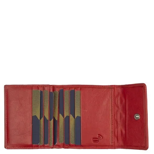 Nahkalompakko Hilma A. Eriksson punainen