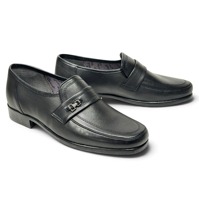 Topman miesten loaferit tilava lesti musta