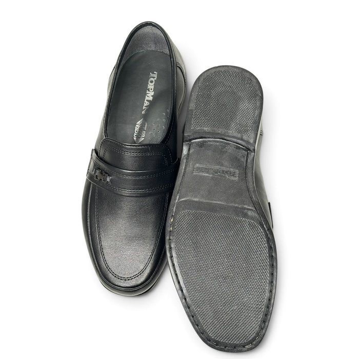 Topman miesten loaferit tilava lesti musta