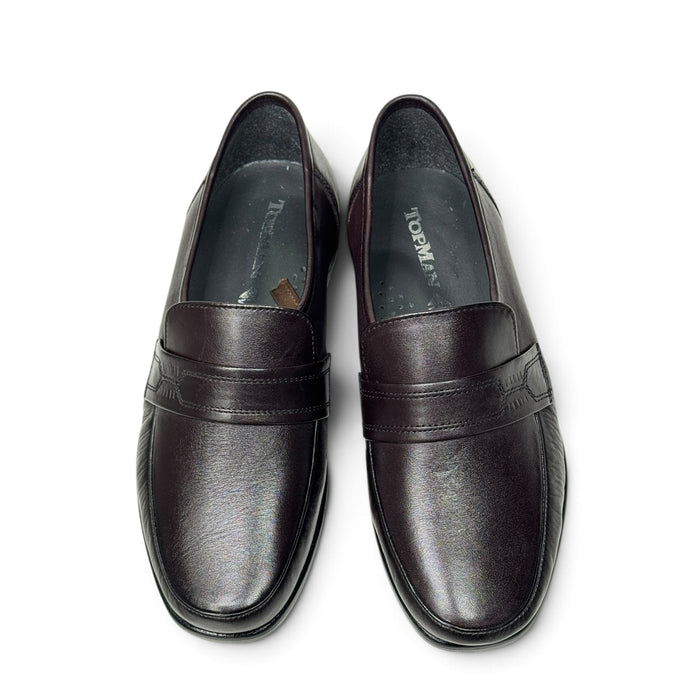 Topman miesten loaferit tilava lesti viininpunainen