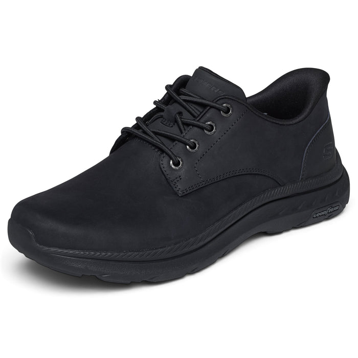 Skechers Pollard Colt Slip-ins nahkaiset kävelykengät musta
