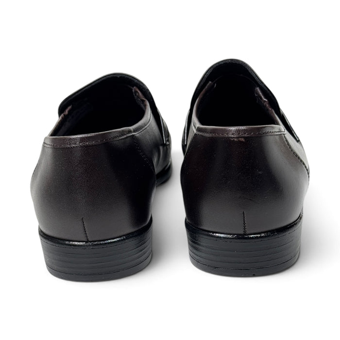 Topman miesten loaferit tilava lesti tumma ruskea