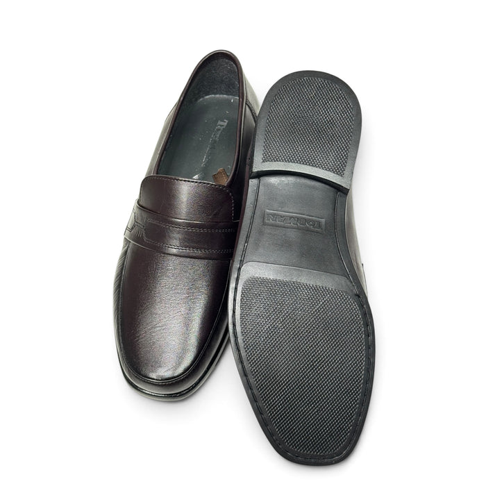 Topman miesten loaferit tilava lesti viininpunainen