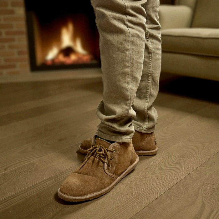 Kolme60 mokkanahkaiset nilkkurit miehille ruskea