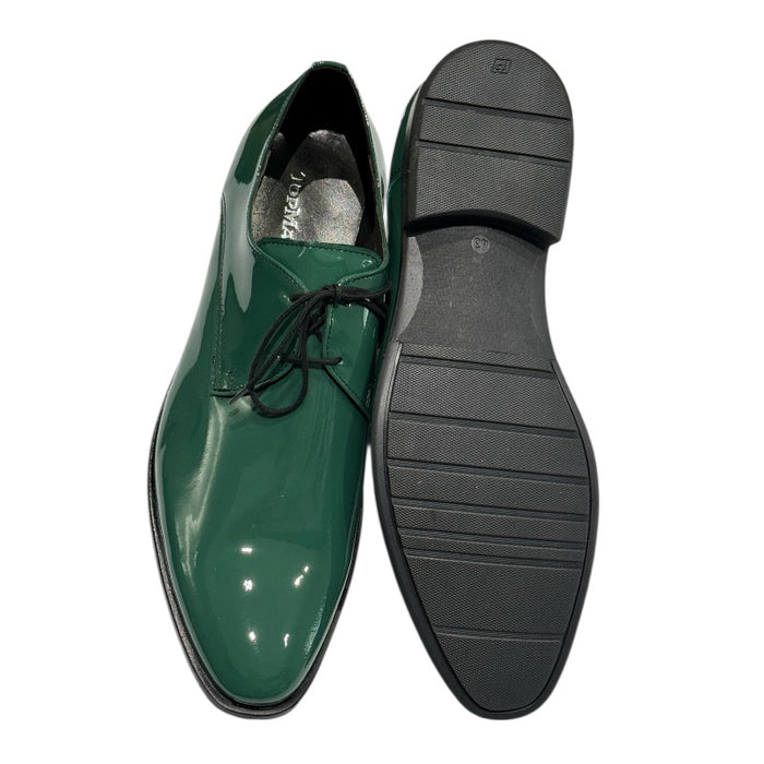 Topman miesten juhlakengät vihreä lakeeri