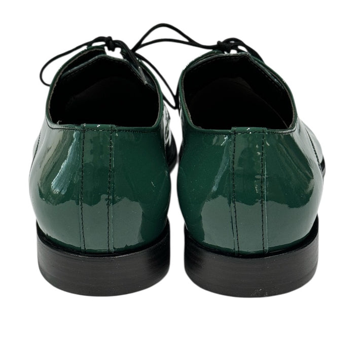 Topman miesten juhlakengät vihreä lakeeri