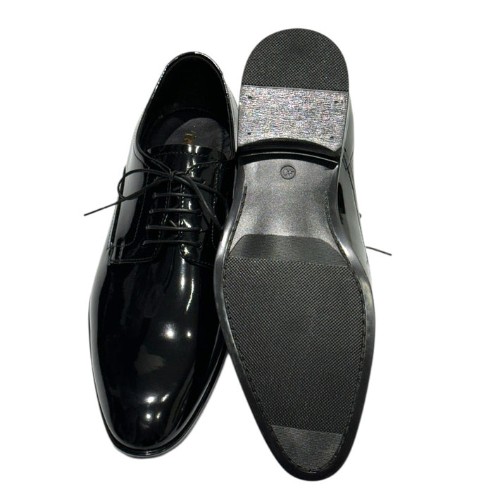 Topman miesten juhlakengät lakeerinahka musta