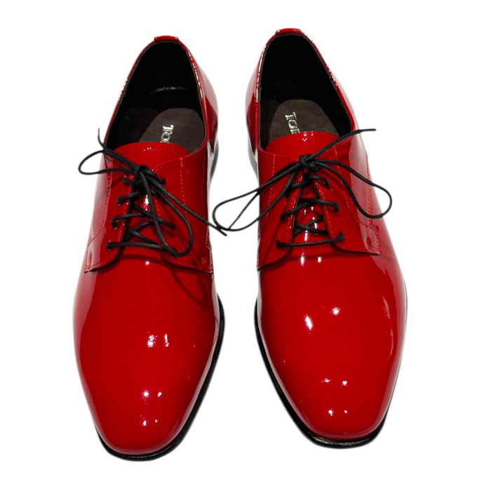 Topman juhlakengät lakeerinahkaa punainen