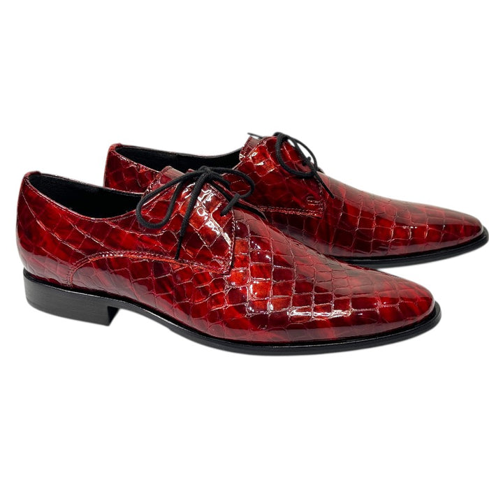 Topman miesten juhlakengät punainen lakeeri