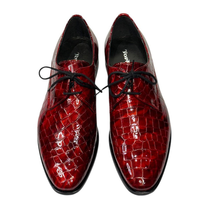 Topman miesten juhlakengät punainen lakeeri