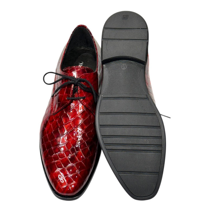 Topman miesten juhlakengät punainen lakeeri