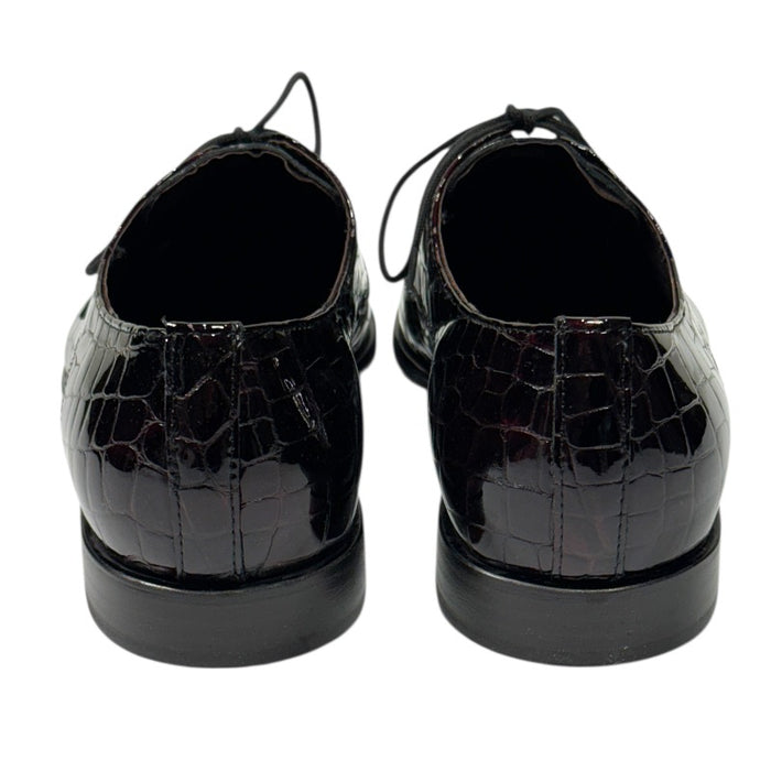 Topman miesten juhlakengät viininpunainen lakeeri