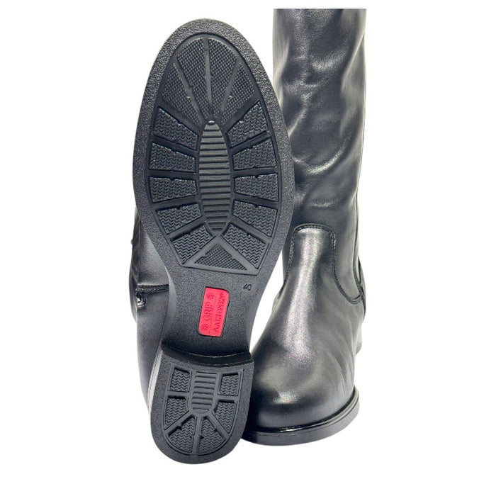 Aaltonen nahkasaappaat M varsi musta