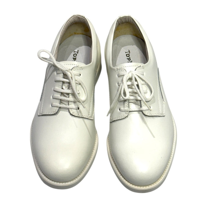 Topman nahkaiset kävelykengät murrettu valkoinen