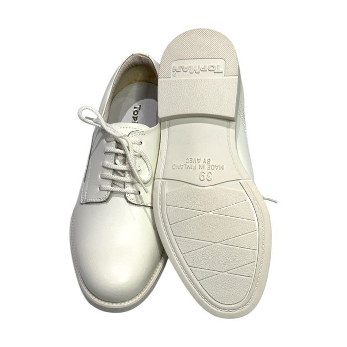 Topman nahkaiset kävelykengät murrettu valkoinen