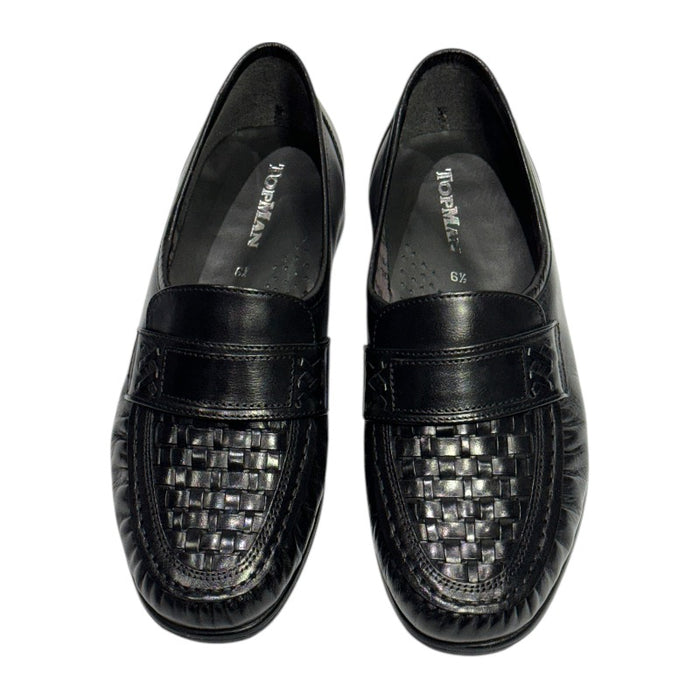 Topman miesten mokkasiinit tilava lesti musta