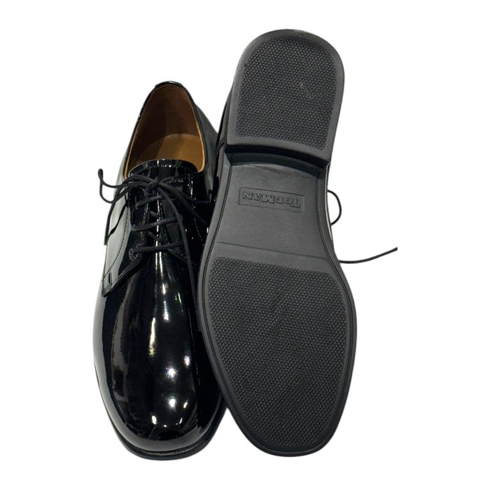 Topman miesten juhlakengät keinolakeerinahka musta