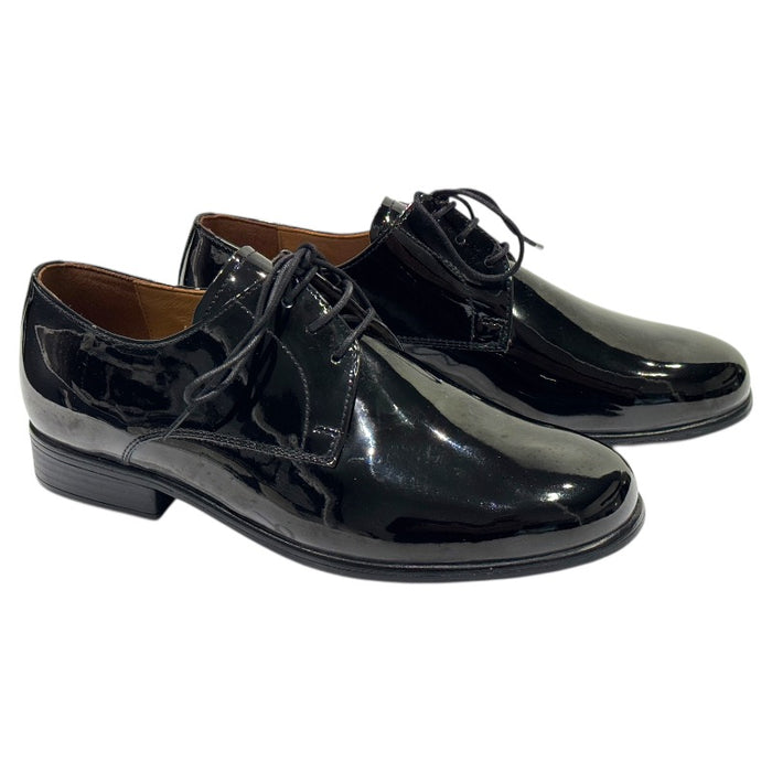 Topman miesten juhlakengät keinolakeerinahka musta