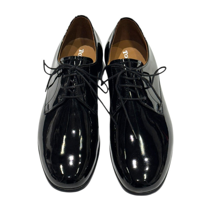 Topman miesten juhlakengät keinolakeerinahka musta