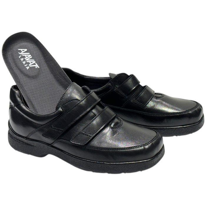 Topman kitkapohjaiset kävelykengät nahkaa musta