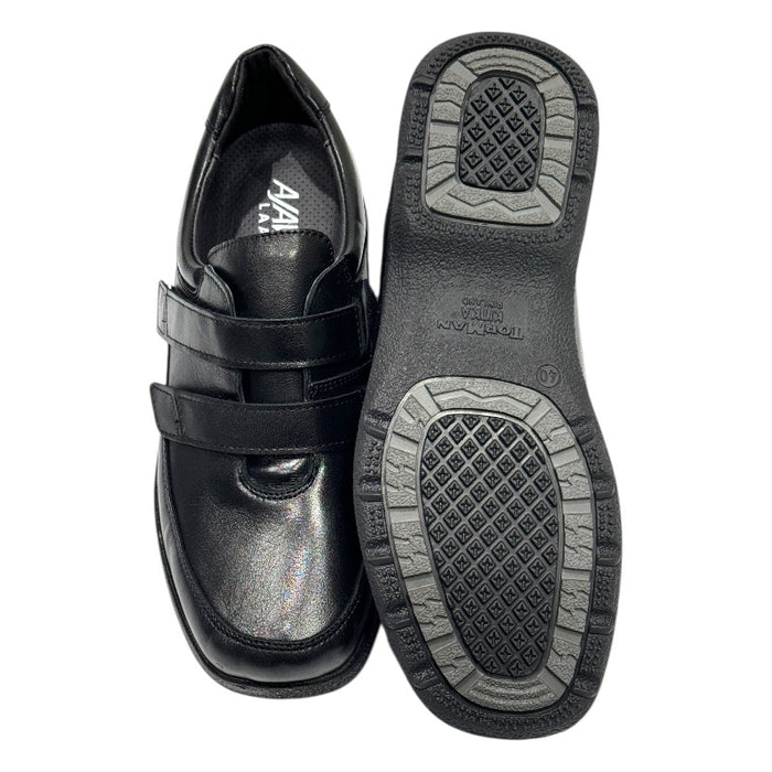 Topman kitkapohjaiset kävelykengät nahkaa musta