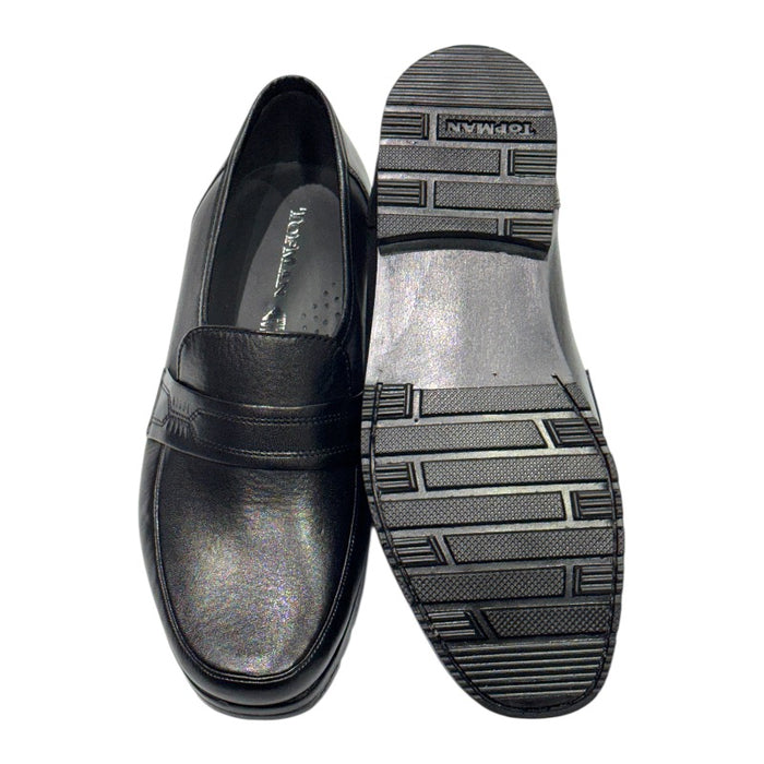 Topman miesten mokkasiinit tilava lesti musta