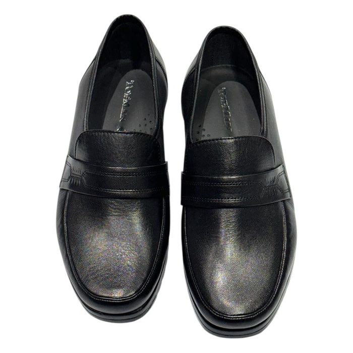 Topman miesten mokkasiinit tilava lesti musta