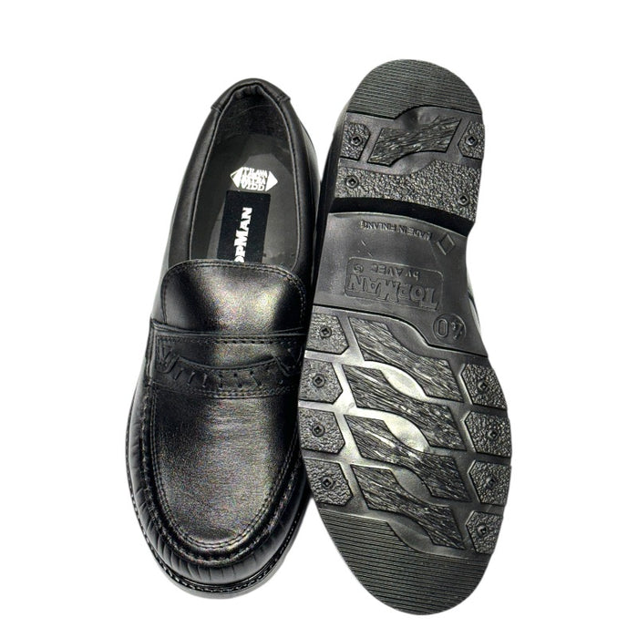 Topman miesten mokkasiinit tilava lesti musta