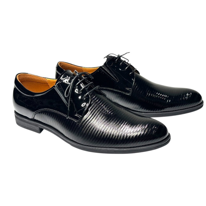 Topman miesten nahkaiset juhlakengät lakeerinahkaa musta