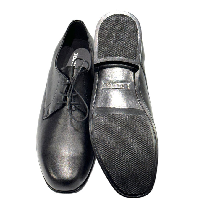 Topman miesten nahkaiset juhlakengät musta