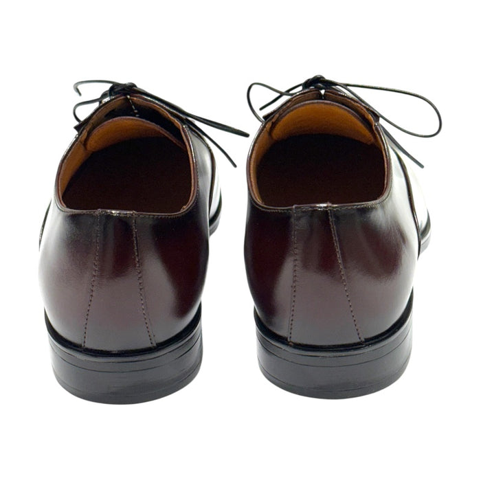 Topman miesten nahkaiset juhlakengät viininpunainen