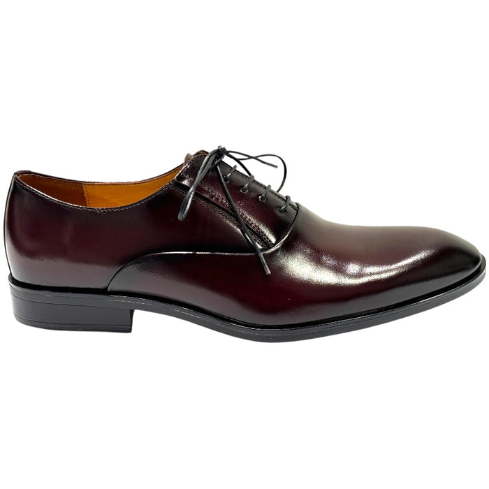 Topman miesten nahkaiset juhlakengät viininpunainen