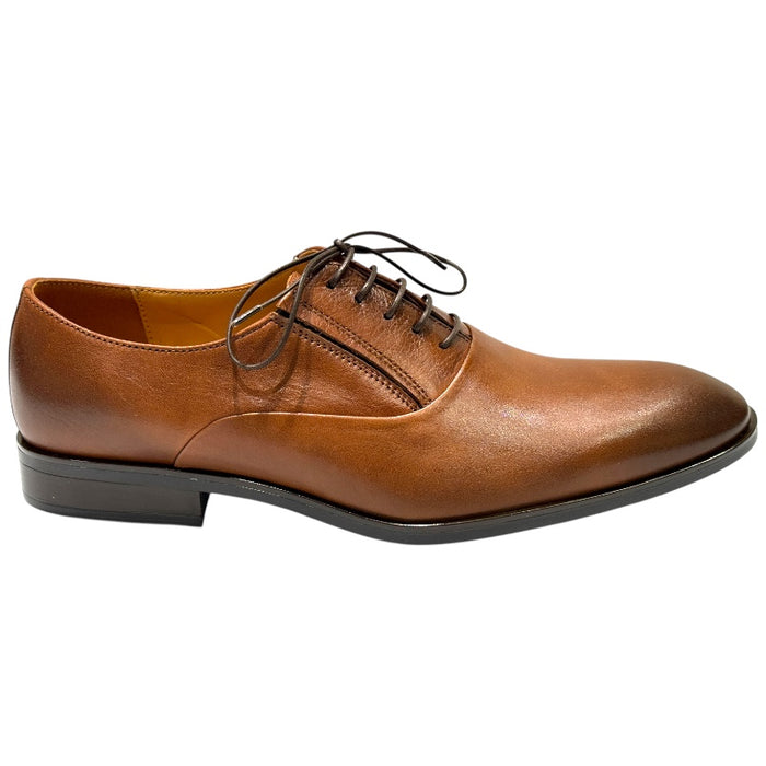 Topman miesten nahkaiset juhlakengät keskiruskea