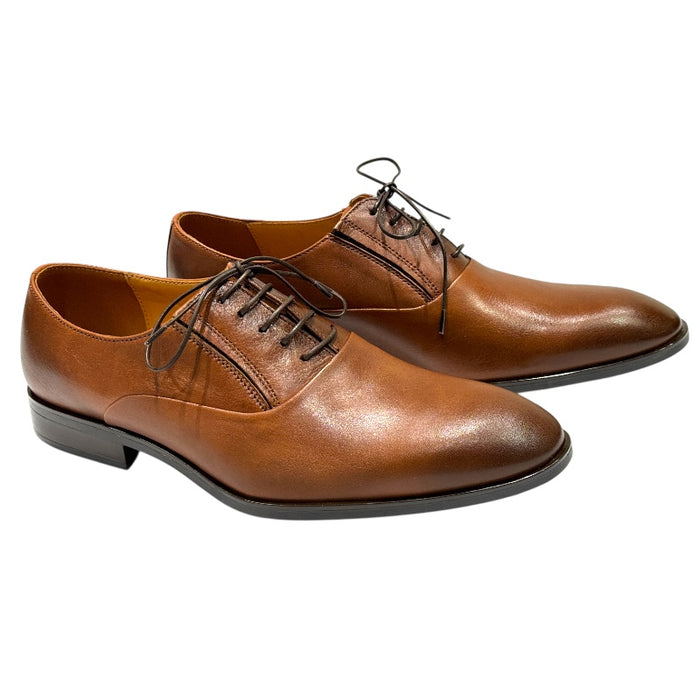 Topman miesten nahkaiset juhlakengät keskiruskea