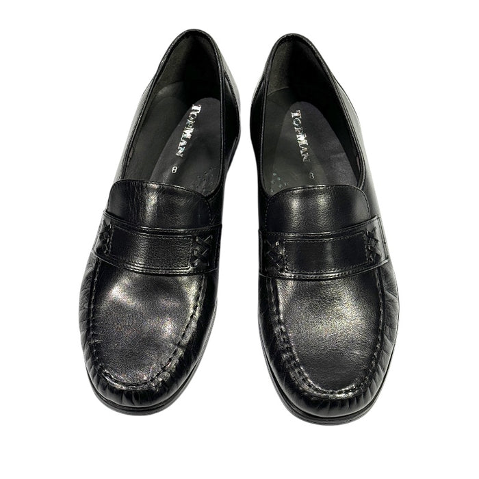 Topman miesten nahkaiset kävelykengät musta