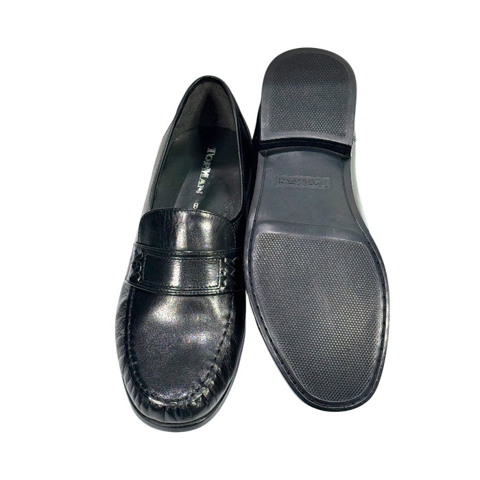 Topman miesten nahkaiset kävelykengät musta