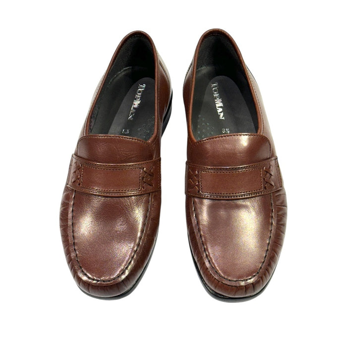 Topman miesten nahkaiset kävelykengät ruskea