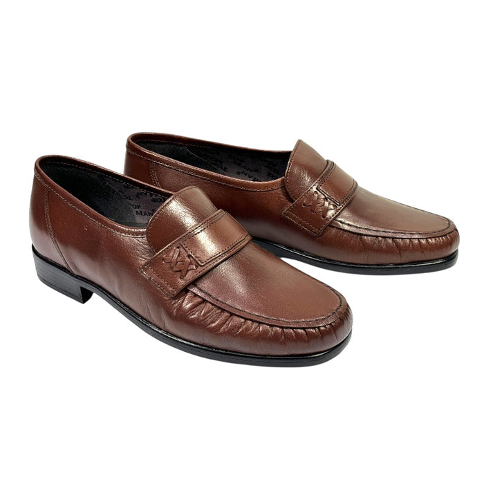 Topman miesten nahkaiset kävelykengät ruskea