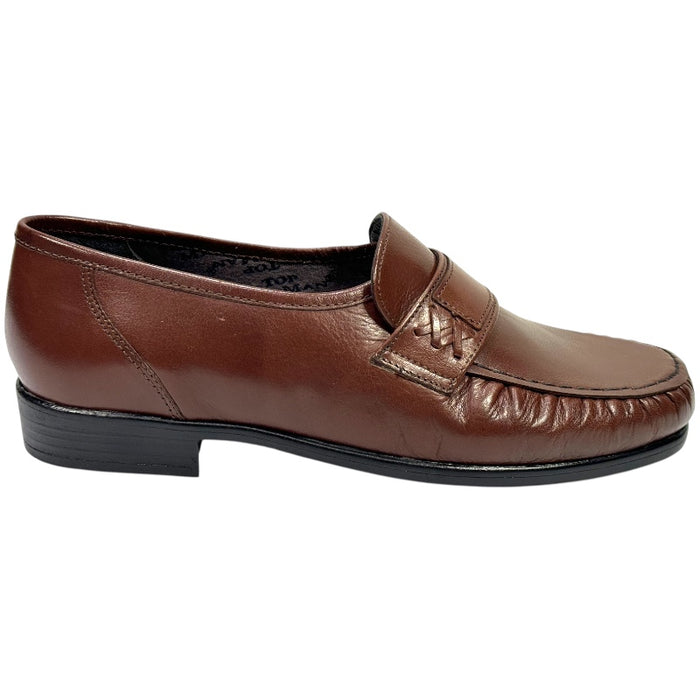 Topman miesten nahkaiset kävelykengät ruskea