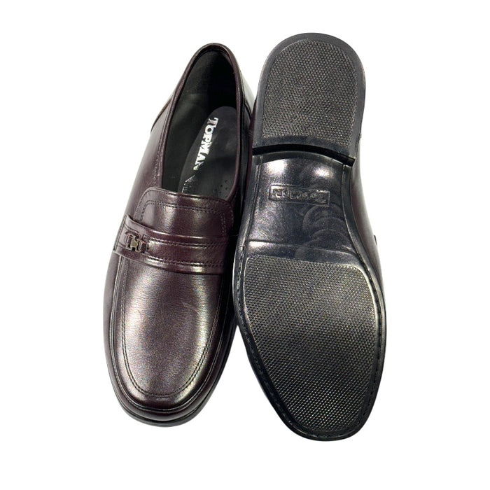 Topman miesten mokkasiinit tilava lesti viininpunainen