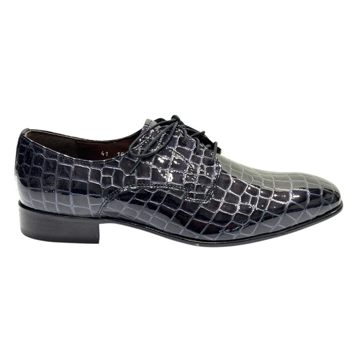 Topman juhlakengät lakeerinahkaa tumman sininen