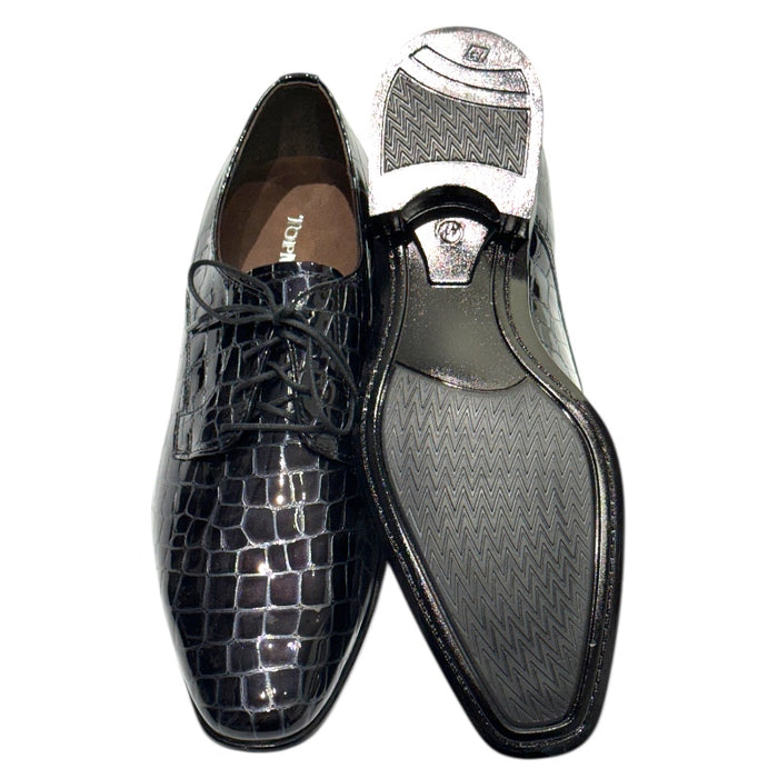 Topman juhlakengät lakeerinahkaa tumman sininen