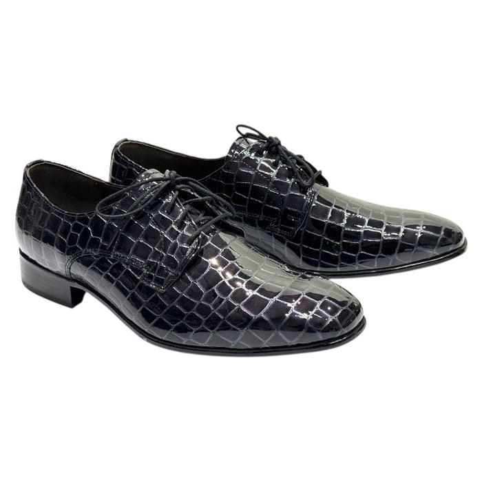 Topman juhlakengät lakeerinahkaa tumman sininen