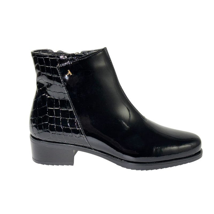 Aaltonen keinolakeeri nilkkurit musta