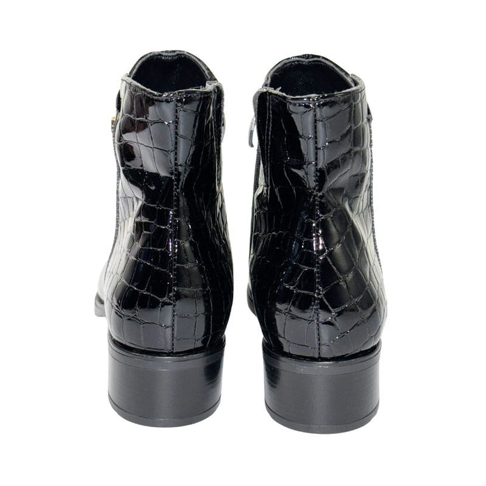 Aaltonen keinolakeeri nilkkurit musta